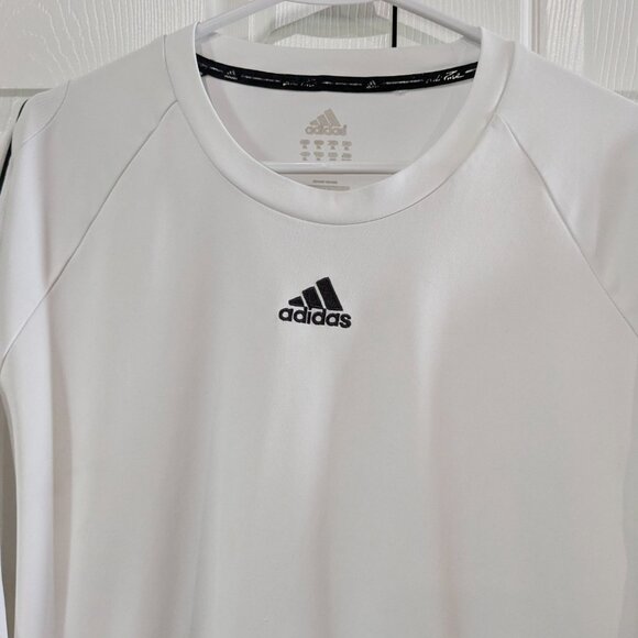 Adidas Men's adiPure Climalite Athletic Shirt, White, Size XL, Short Sleeve - Picture 3 of 16